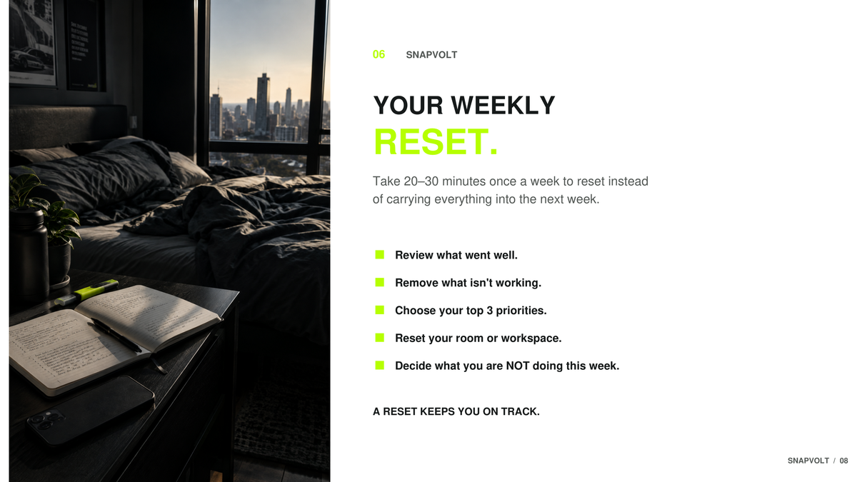Get Your Life Together — actual 7-day reset page
