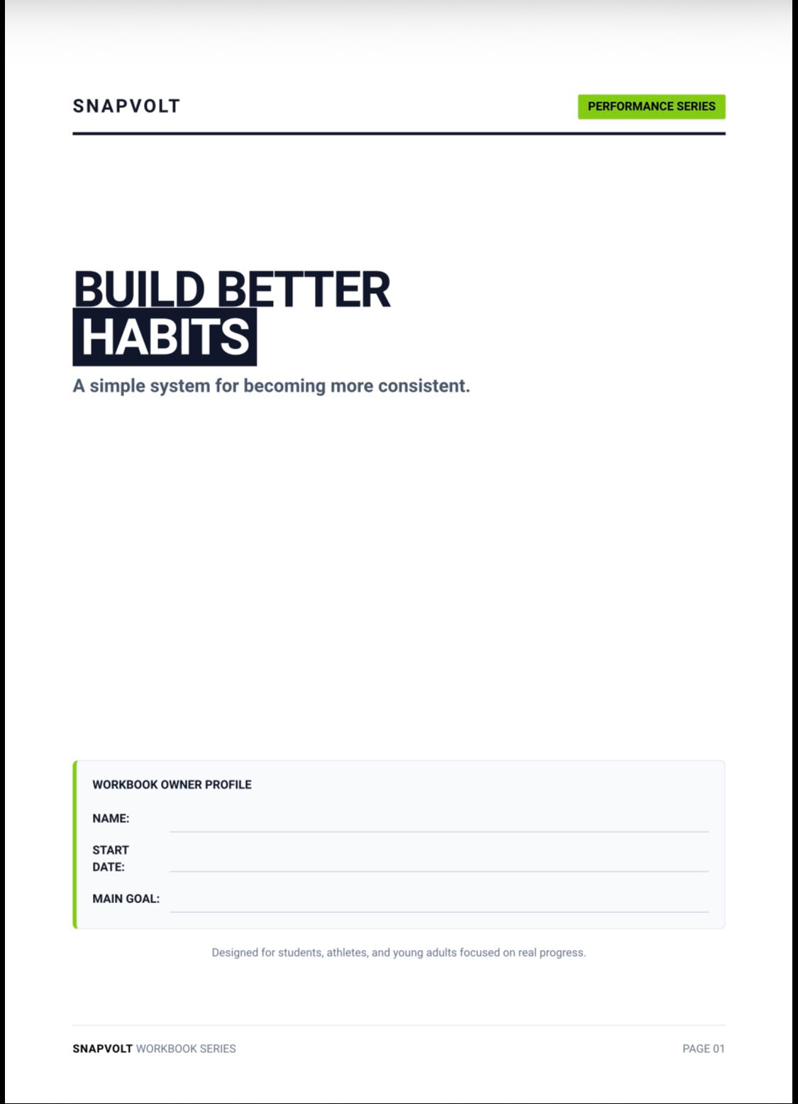 Build Better Habits