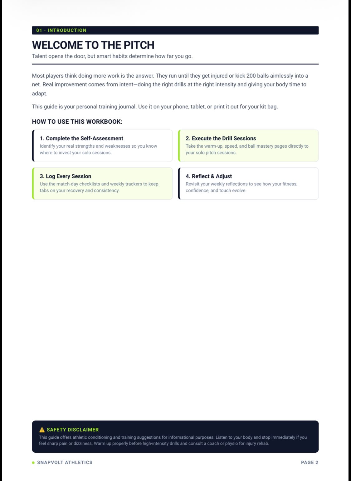 The Footballer's Guide